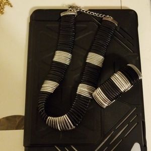 Necklace and matching bracelet